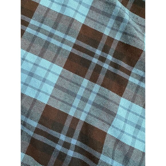 Vintage Y2k Brown and Blue Plaid Mini Skirt size Junior XS - Picture 4 of 5